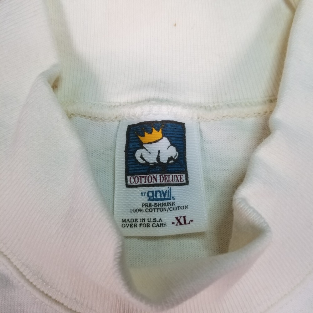VTG 90s COMPAQ Computers Team Systems Long Sleeve Shirt XL Anvil White USA Made - Picture 6 of 12